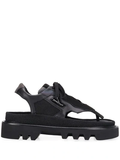 Shop Rombaut Hybrid Thong Sandals In Black