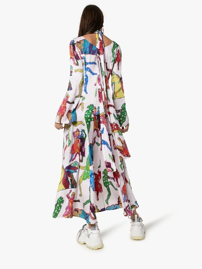 Shop Stella Mccartney Silk Lucy In The Sky With Diamonds Dress In 108 - Multicoloured