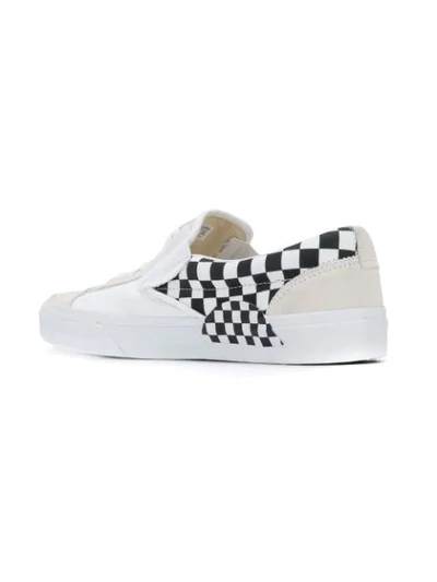 Vans Cut And Paste Slip On Sneakers In White | ModeSens