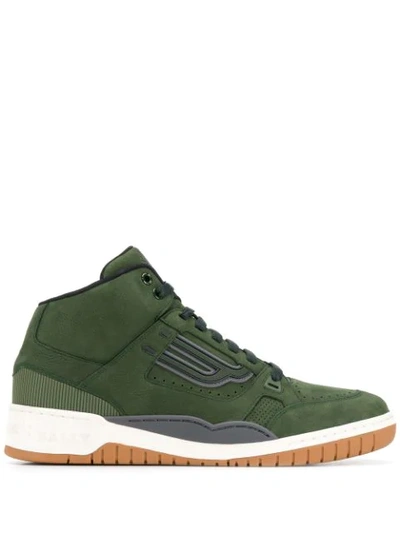 Shop Bally King Sneakers In Green