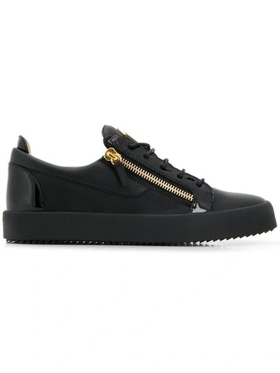 Shop Giuseppe Zanotti Frankie Low In Black