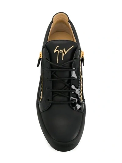 Shop Giuseppe Zanotti Frankie Low In Black