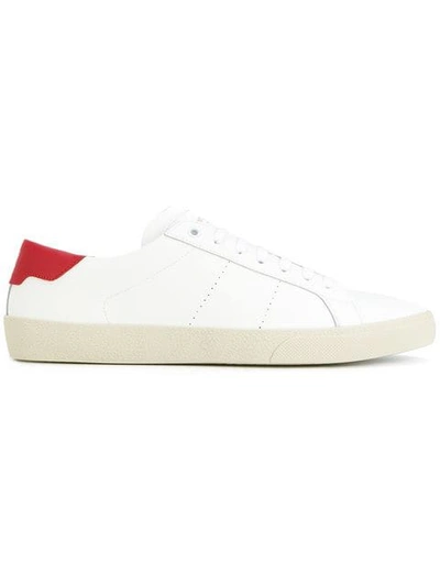 Shop Saint Laurent 'sl/06 Classic Court' Sneakers In White