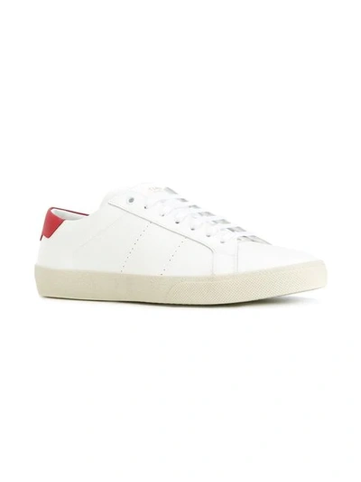 Shop Saint Laurent 'sl/06 Classic Court' Sneakers In White