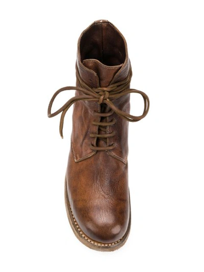 Shop Guidi Donkey Full Classic Derby Shoes In Brown