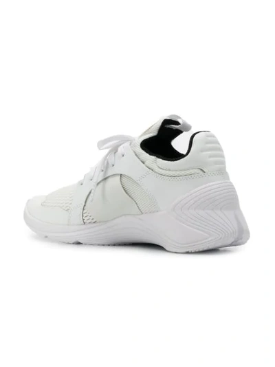Shop Mcq By Alexander Mcqueen Logo Mesh Sneakers In White