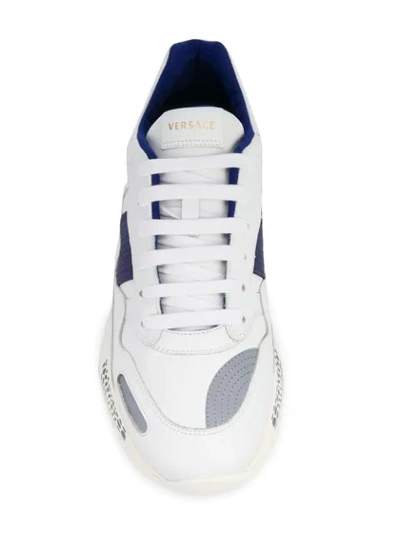 Shop Versace Achilles Sneakers In White