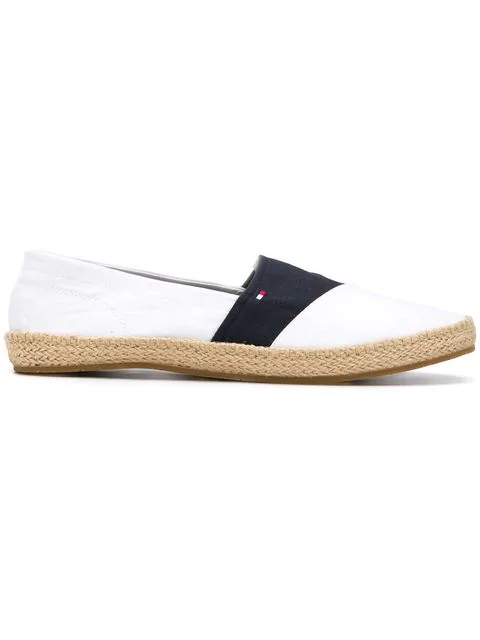 tommy hilfiger flat cotton espadrilles