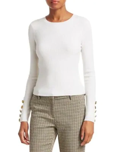 Shop A.l.c Dunham Wool Sweater In White