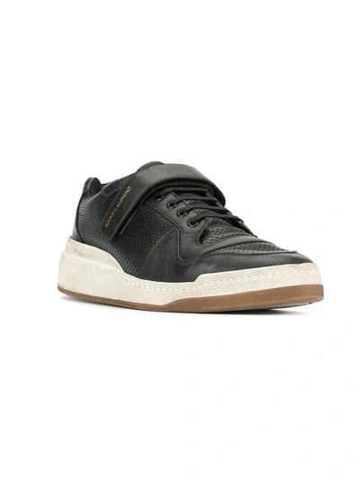 Shop Saint Laurent Sl24 Age Sneakers In Black