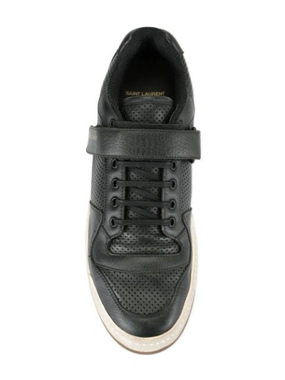 Shop Saint Laurent Sl24 Age Sneakers In Black