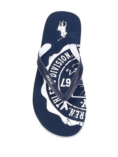 Shop Polo Ralph Lauren Whittlebury Flip-flops In Blue
