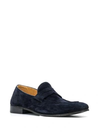 Shop Alberto Fasciani Classic Loafers In Blue