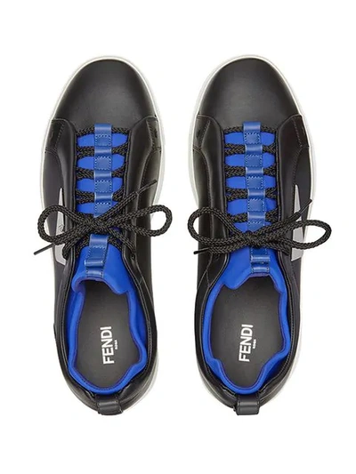 Shop Fendi Sneakers Im "bag Bugs"-design In Black