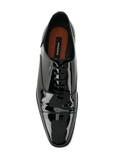 Shop Dsquared2 Patent Oxford Shoes In Black