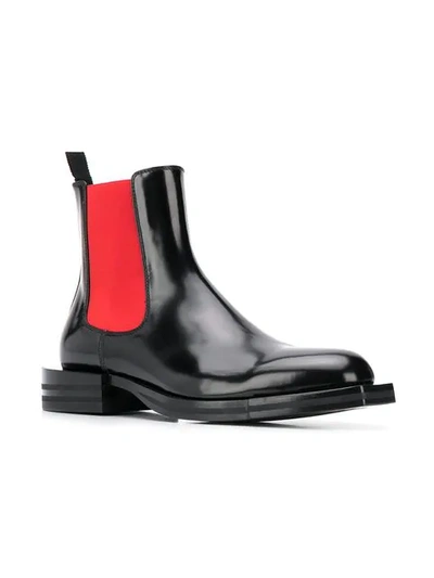 ALEXANDER MCQUEEN CHELSEA ANKLE BOOTS - 黑色