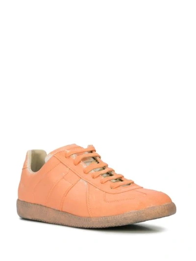 Shop Maison Margiela Low-top Sneakers In Orange
