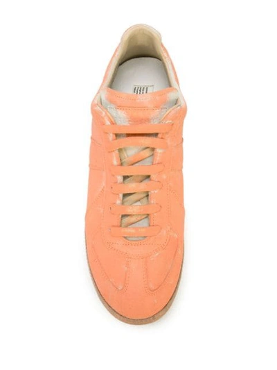 Shop Maison Margiela Low-top Sneakers In Orange
