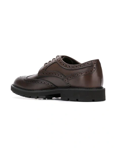 Shop Tod's Classic Oxford Shoes - Brown