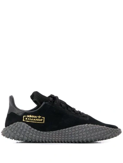 Shop Adidas Originals Kamanda Sneakers In Core Black