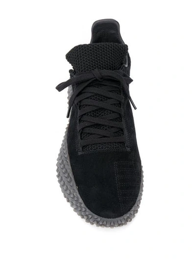 Shop Adidas Originals Kamanda Sneakers In Core Black