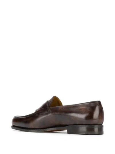 Shop John Lobb Lopez Loafers In Brown