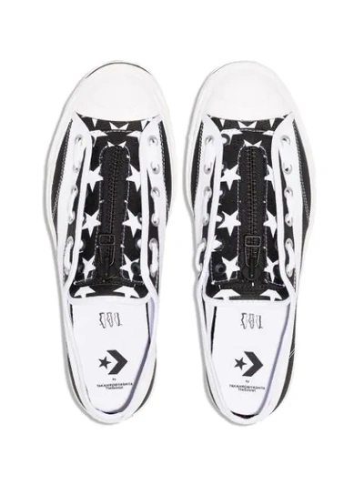 Shop Converse X Thesoloist Jack Purcell Low Top Sneakers In Black ,white