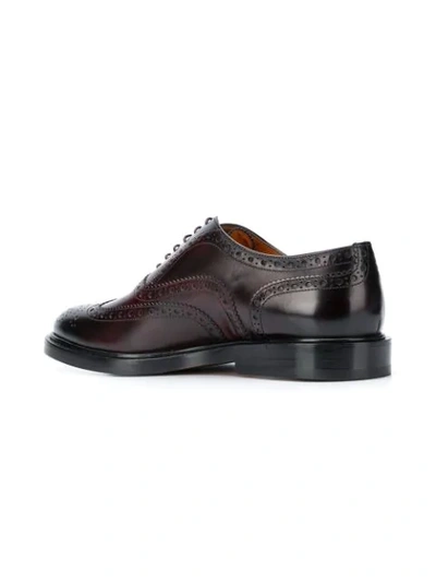 Shop Santoni Oxford Brogues In Brown