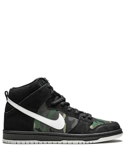 Shop Nike Sb Dunk High Pro Sneakers In Black