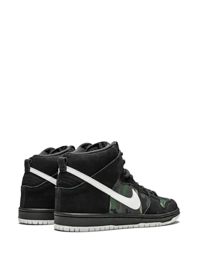 Shop Nike Sb Dunk High Pro Sneakers In Black
