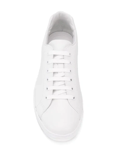 Shop Prada Sneakers Mit Sprechblase - Weiss In White