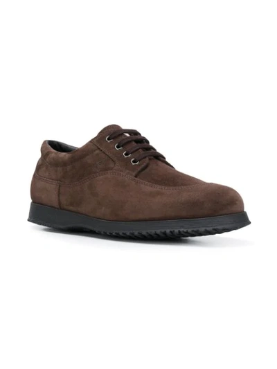 Shop Hogan Lace-up Shoes In Brown