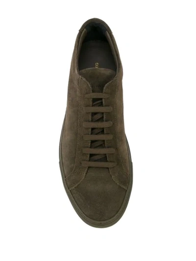Shop Common Projects Lace-up Sneakers In Green