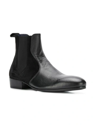 Shop Leqarant Contrasting Ankle Boots - Black