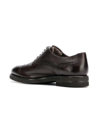 Shop Henderson Baracco Rabbit Fur Lined Brogues In Brown