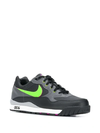 Shop Nike Acg Wildwood Sneakers In Black