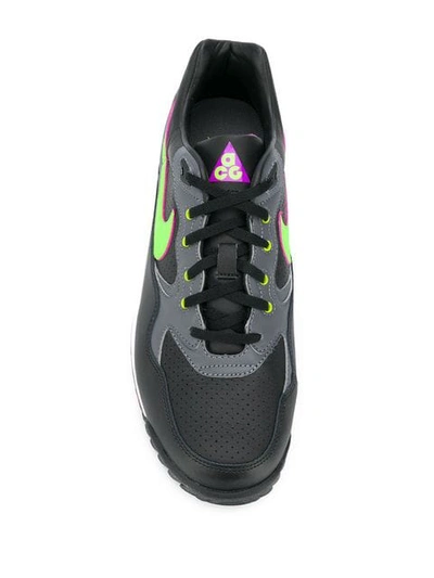 Shop Nike Acg Wildwood Sneakers In Black