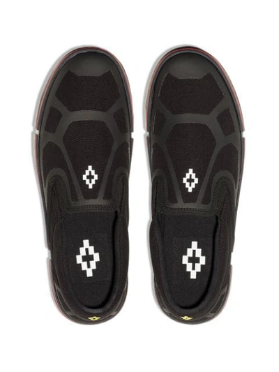 Shop Marcelo Burlon County Of Milan Cross Print Slip-on Sneakers In Black