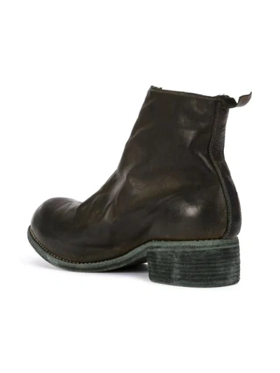 Shop Guidi Zip-up Distressed Boots In Cv31t