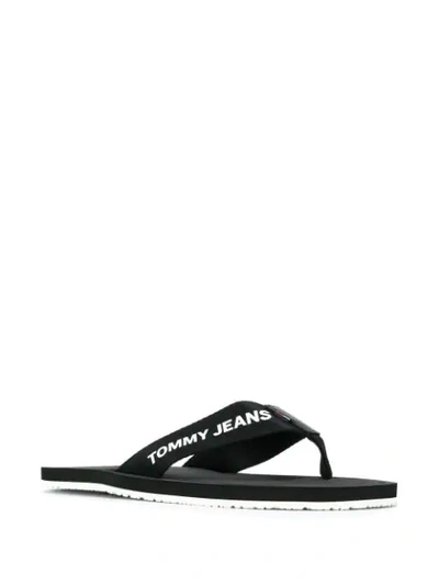 TOMMY JEANS WAYNE 1 FLIP FLOPS - 黑色