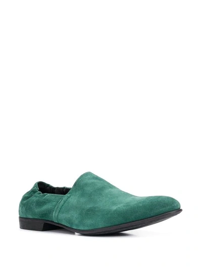 Shop Haider Ackermann Suede Slip-on Loafers In Green