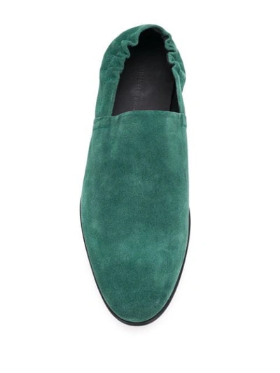 Shop Haider Ackermann Suede Slip-on Loafers In Green
