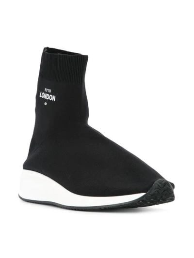 Shop Joshua Sanders Sock Sneakers - Black