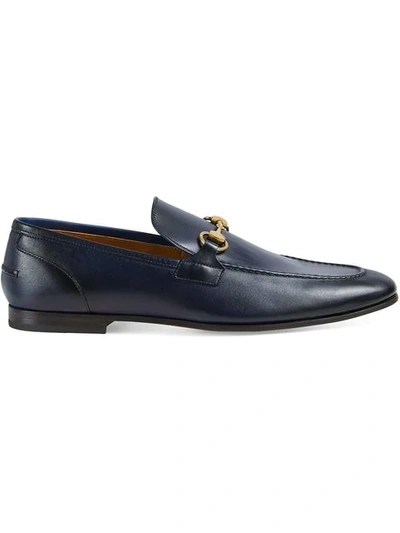 Shop Gucci Jordaan Leather Loafer In Black