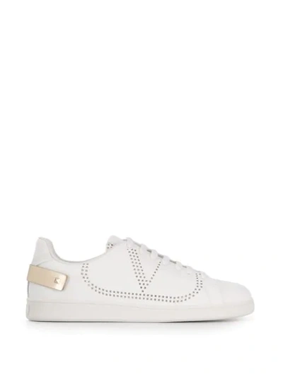 VALENTINO VALENTINO GARAVANI BACKNET SNEAKERS - 白色