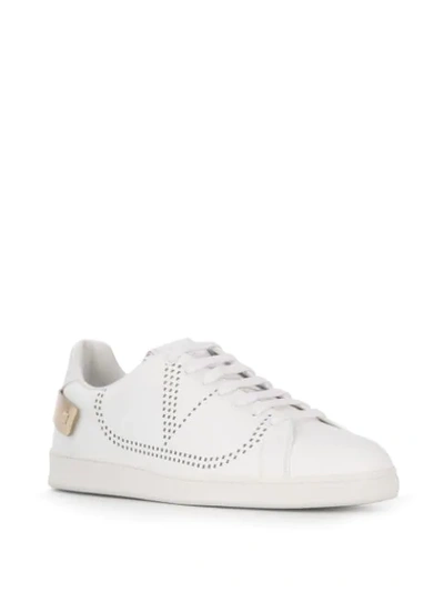 Shop Valentino Garavani 'backnet' Sneakers In White