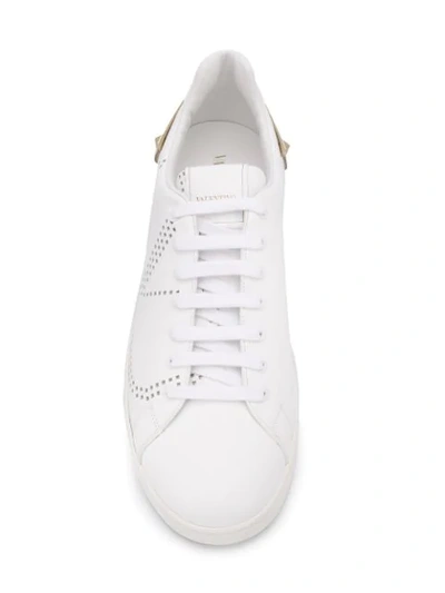 Shop Valentino Garavani 'backnet' Sneakers In White