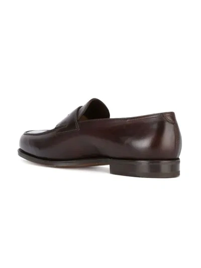 Shop John Lobb Classic Loafers In Brown