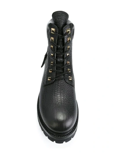 Shop Buscemi Lace-up Boots In Black