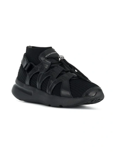 Shop Alexander Mcqueen Oversized Sole Sneakers In Black